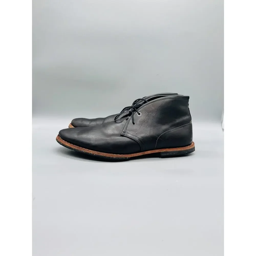 Timberland Boot Company Boots Mens 11 Black Leather Chukka Ankle Casual Lace Up